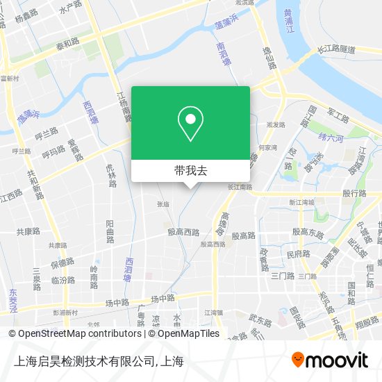 上海启昊检测技术有限公司地图
