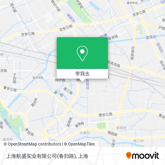 上海航盛实业有限公司(春归路)地图