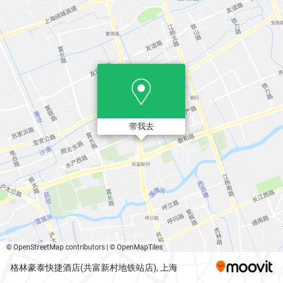 格林豪泰快捷酒店(共富新村地铁站店)地图