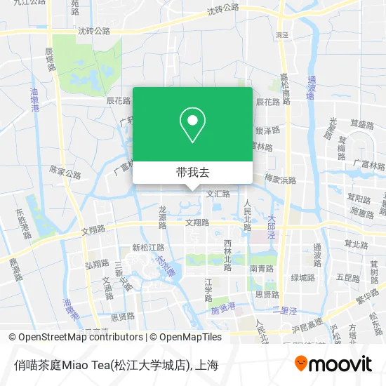 俏喵茶庭Miao Tea(松江大学城店)地图