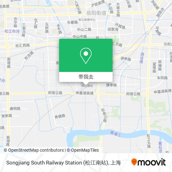 Songjiang South Railway Station (松江南站)地图
