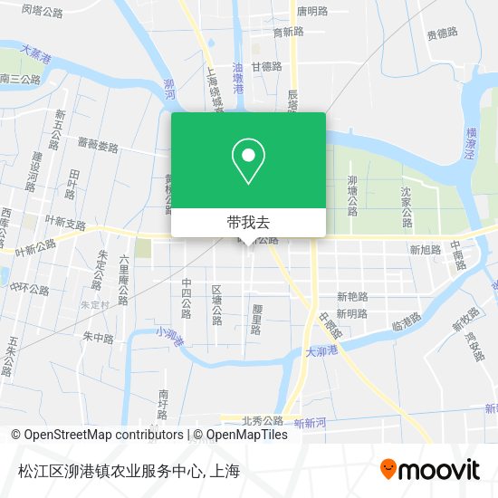 松江区泖港镇农业服务中心地图