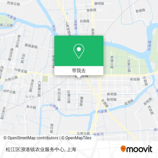 松江区泖港镇农业服务中心地图