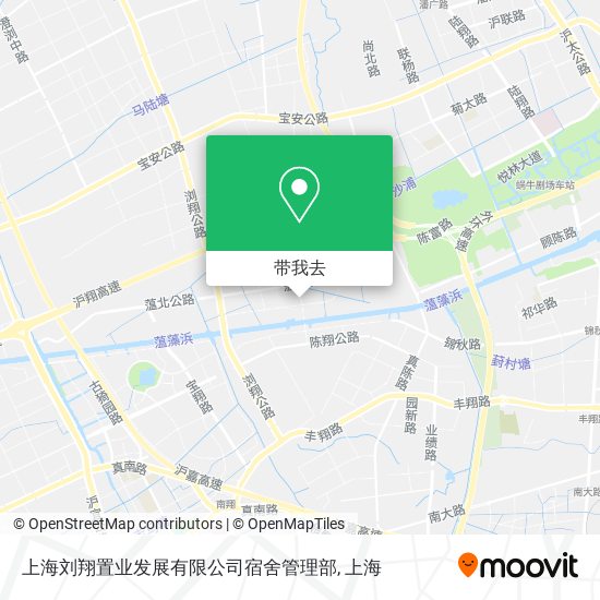 上海刘翔置业发展有限公司宿舍管理部地图