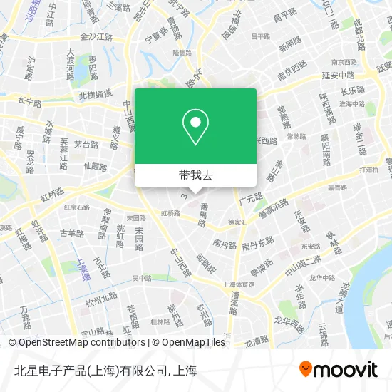 北星电子产品(上海)有限公司地图