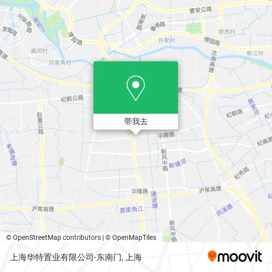 上海华特置业有限公司-东南门地图