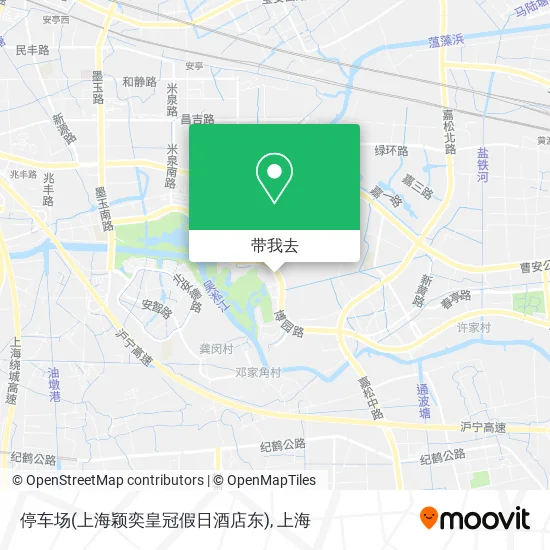 停车场(上海颖奕皇冠假日酒店东)地图