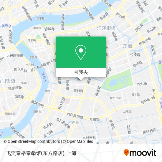 飞奕泰格泰拳馆(东方路店)地图