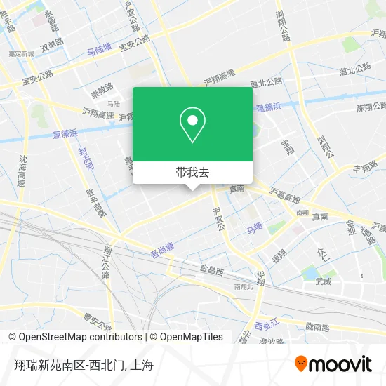 翔瑞新苑南区-西北门地图