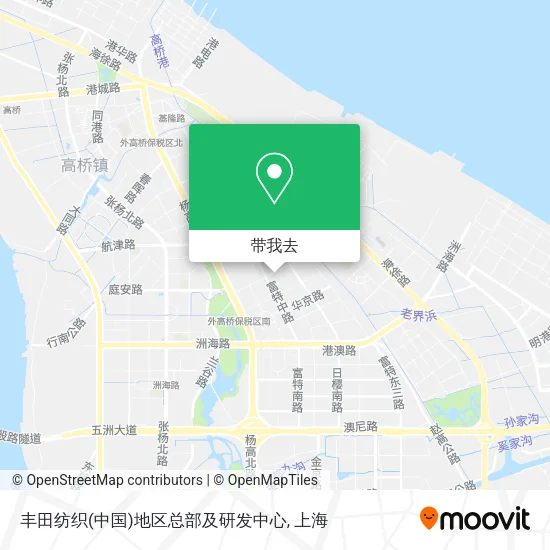 丰田纺织(中国)地区总部及研发中心地图
