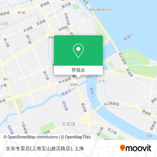 京东专卖店(上海宝山淞滨路店)地图