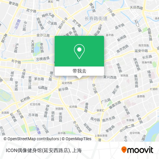 ICON偶像健身馆(延安西路店)地图