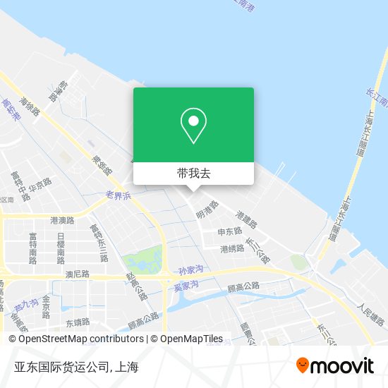 亚东国际货运公司地图