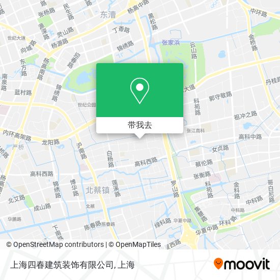 上海四春建筑装饰有限公司地图