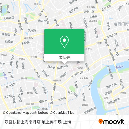 汉庭快捷上海南丹店-地上停车场地图