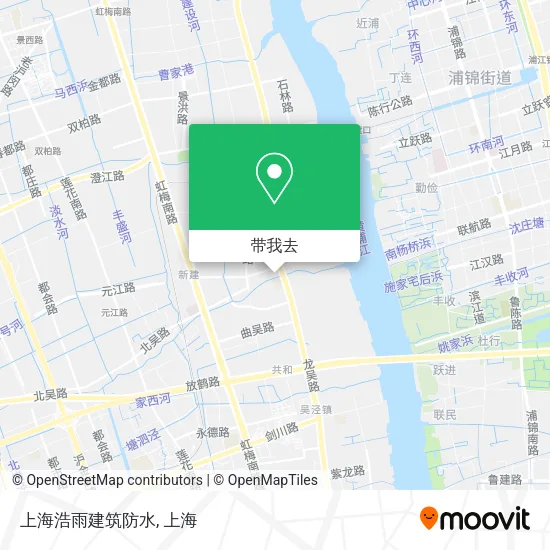 上海浩雨建筑防水地图