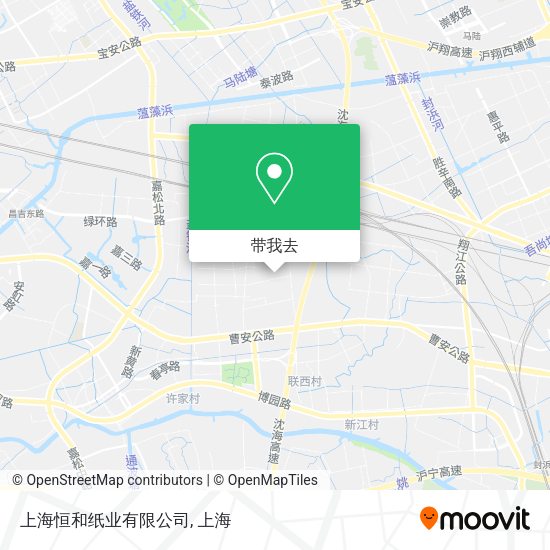 上海恒和纸业有限公司地图