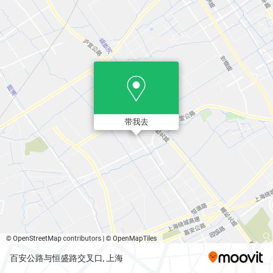 百安公路与恒盛路交叉口地图