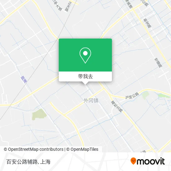 百安公路辅路地图