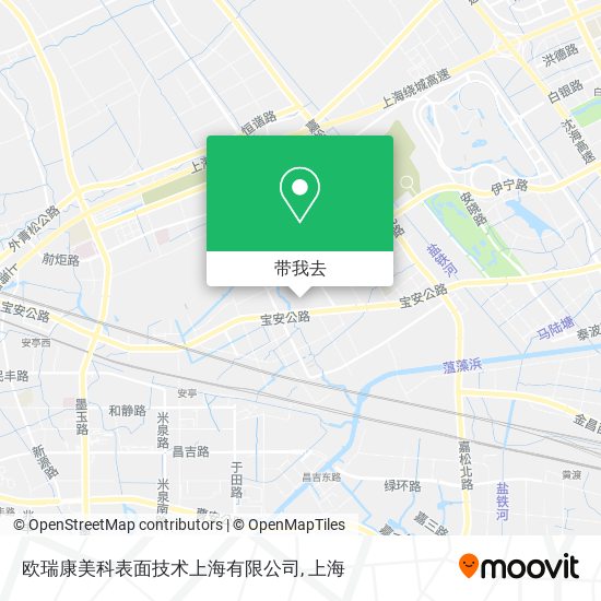 欧瑞康美科表面技术上海有限公司地图