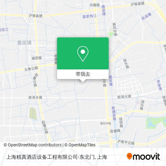上海精真酒店设备工程有限公司-东北门地图