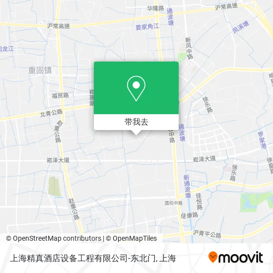 上海精真酒店设备工程有限公司-东北门地图
