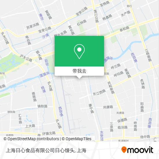 上海日心食品有限公司日心馒头地图