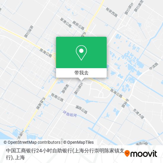中国工商银行24小时自助银行(上海分行崇明陈家镇支行)地图