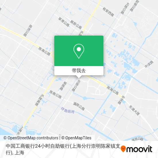 中国工商银行24小时自助银行(上海分行崇明陈家镇支行)地图