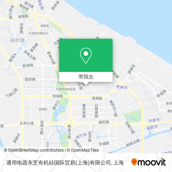 通用电器东芝有机硅国际贸易(上海)有限公司地图