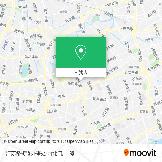 江苏路街道办事处-西北门地图