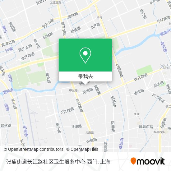 张庙街道长江路社区卫生服务中心-西门地图