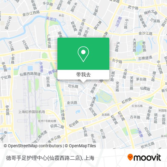 德哥手足护理中心(仙霞西路二店)地图