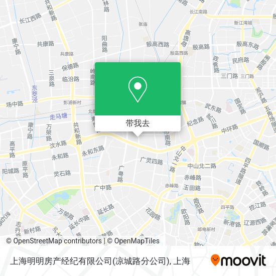 上海明明房产经纪有限公司(凉城路分公司)地图