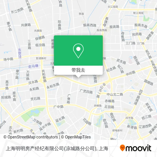 上海明明房产经纪有限公司(凉城路分公司)地图