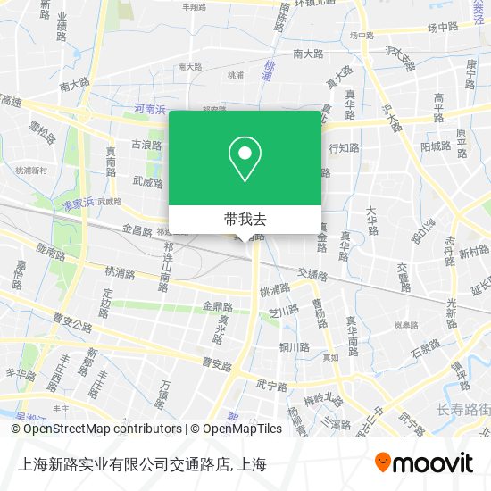 上海新路实业有限公司交通路店地图