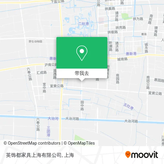 英饰都家具上海有限公司地图