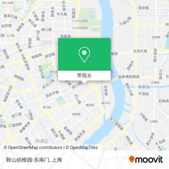 鞍山幼稚园-东南门地图