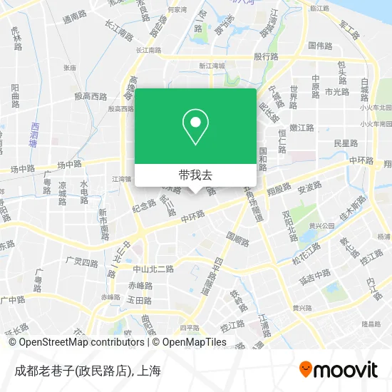 成都老巷子(政民路店)地图