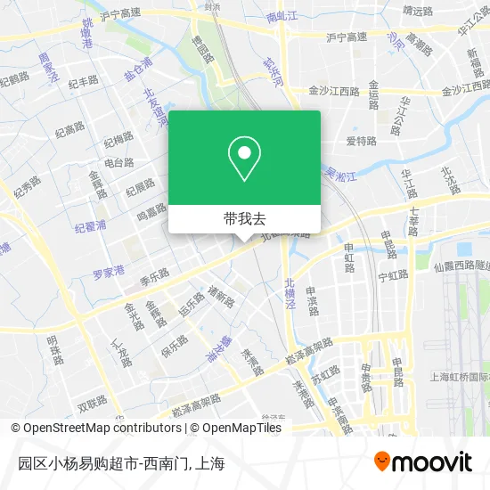 园区小杨易购超市-西南门地图
