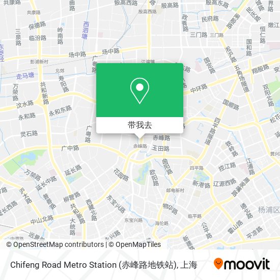 Chifeng Road Metro Station (赤峰路地铁站)地图
