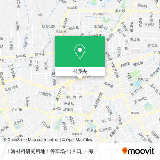 上海材料研究所地上停车场-出入口地图