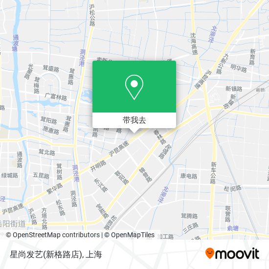 星尚发艺(新格路店)地图