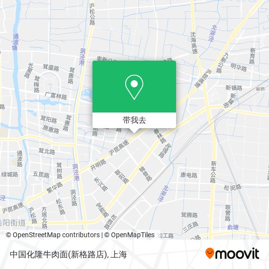 中国化隆牛肉面(新格路店)地图