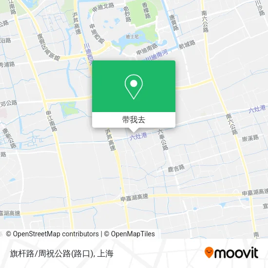 旗杆路/周祝公路(路口)地图