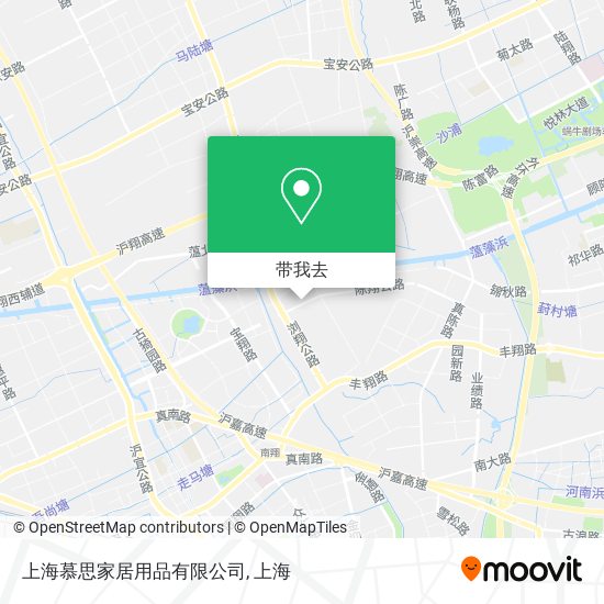 上海慕思家居用品有限公司地图