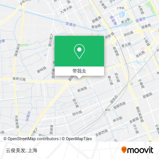 云俊美发地图