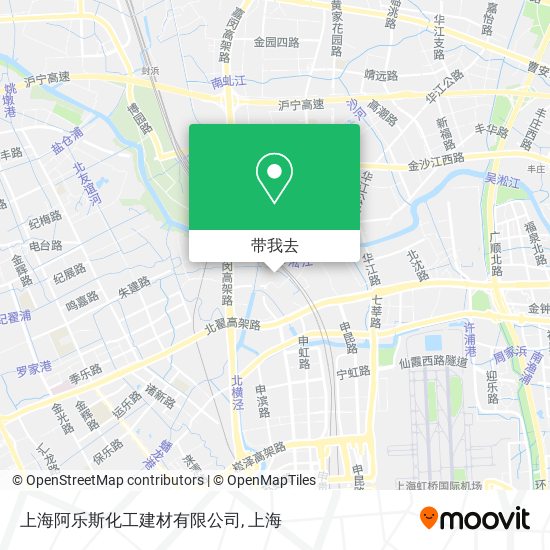 上海阿乐斯化工建材有限公司地图
