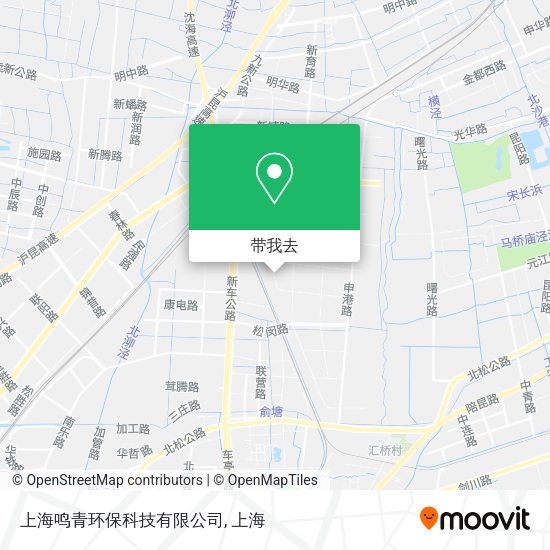 上海鸣青环保科技有限公司地图