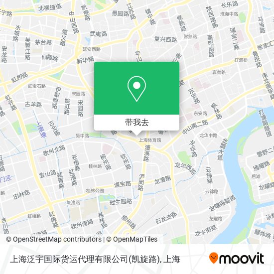 上海泛宇国际货运代理有限公司(凯旋路)地图